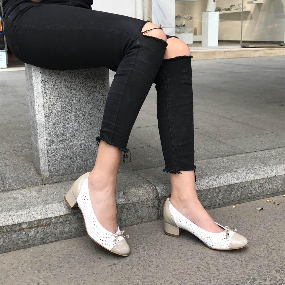 Pantofi Confort Bianco 1274