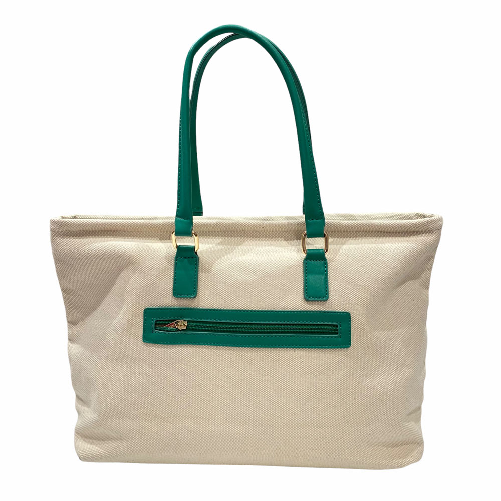 Geanta Beige-Verde - imagine 2