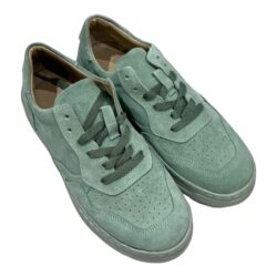 Sneakers piele naturala intoarsa vernil 24162